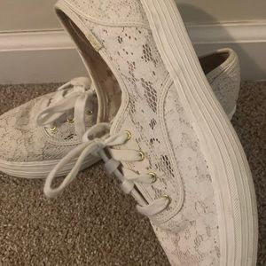 Keds Triple Kick Lace Crochet Sneaker